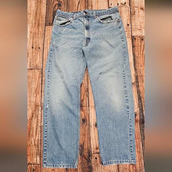 Levi's 505 Men's Blue Jeans Vintage Size 38x30Made in USA Altered Length